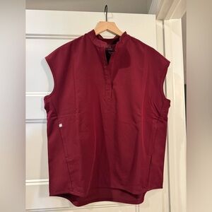 Figs Women's burgundy colored scrub set